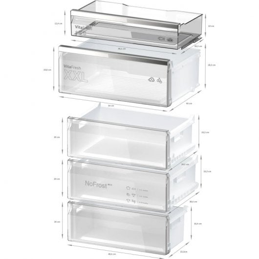 Bosch Serie 6 KGN49LBCF Frigorífico Combi C Negro