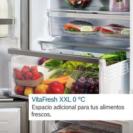 Bosch Serie 6 KGN49LBCF Frigorífico Combi C Negro