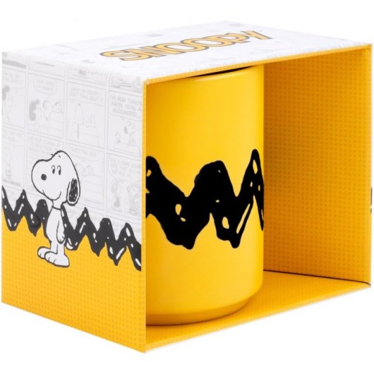Erik Snoopy Taza con Diseño Camiseta de Charlie Brown