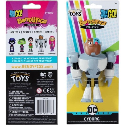 Noble Collection DC Comics Los Jóvenes Titanes Mini Figura Cyborg