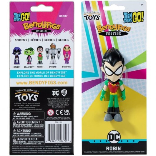 Noble Collection Mini Bendyfigs DC Comics Figura Teen Titans Go Robin 11cm