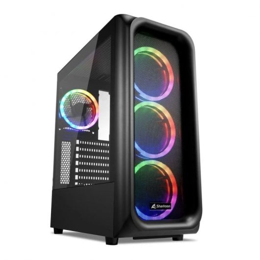 Sharkoon TK5M RGB ATX Vidro Temperado USB 3.0 Preta
