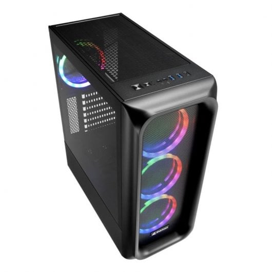 Sharkoon TK5M RGB ATX Vidro Temperado USB 3.0 Preta