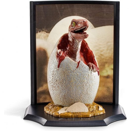 Noble Collection Jurassic Park Ei mit Baby Velociraptor