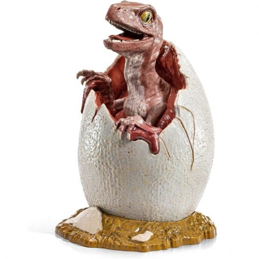 Noble Collection Jurassic Park Ei mit Baby Velociraptor