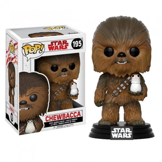 Funko Pop Star Wars E8 O Último Jedi Chewbacca com Porg