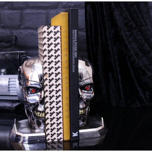 Nemesis Now Terminator 2 Sujetalibros Cabeza Robótica