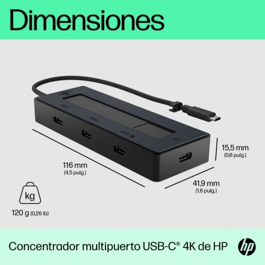 HP Concentrador Multipuerto USB-C 4K