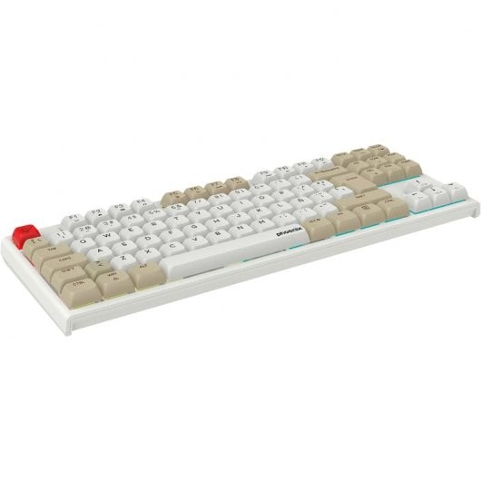 Phoenix Royal Teclado Mecânico Gaming RGB Switch Outemu Brown Branco/Bege