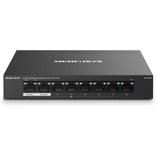 Mercusys MS108GP Switch Gigabit Ethernet 8 Puertos PoE