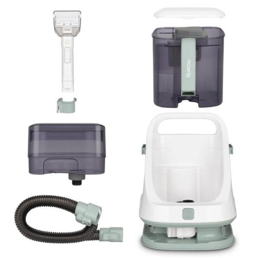 Aspirateur à Main HKoenig TWT77 650W Réservoir Double Textile et Tapis