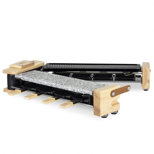 HKoenig WOD360 Raclette-Grill für 8 Personen, Naturstein, 1400W