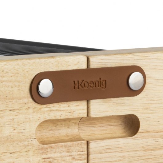 HKoenig WOD360 Raclette-Grill für 8 Personen, Naturstein, 1400W
