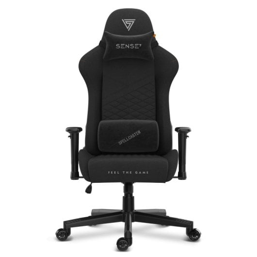 SENSE7 Spellcaster Senshi Edition Silla Gaming de Tela Ergonómico Soporte Lumbar Negro