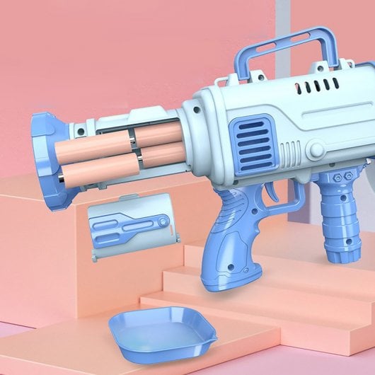 Klack Pistola de Burbujas Eléctrica a Pilas  25 Agujeros Verde