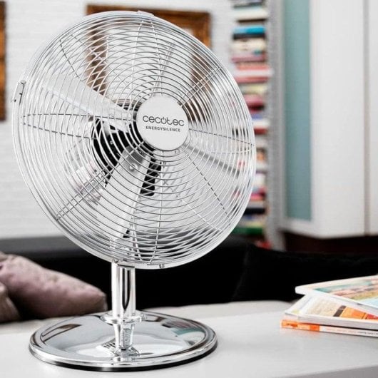 Ventilador Cecotec EnergySilence 620 RetroDesk 40 W 12" Cromado 3 velocidades