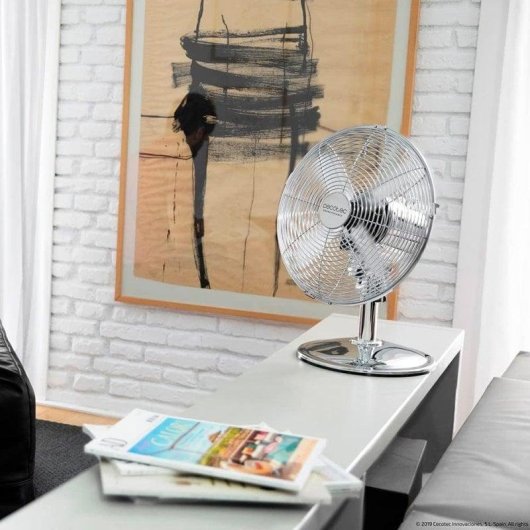 Ventilador Cecotec EnergySilence 620 RetroDesk 40 W 12" Cromado 3 velocidades