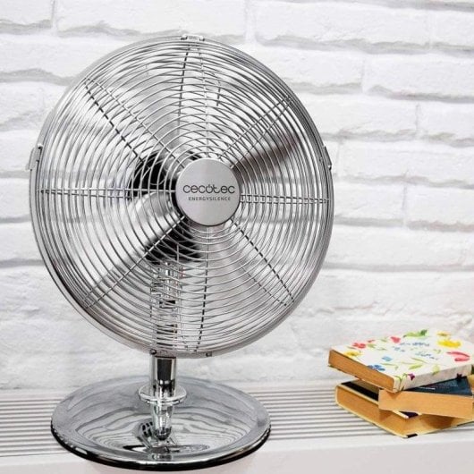 Ventilador Cecotec EnergySilence 620 RetroDesk 40 W 12" Cromado 3 velocidades