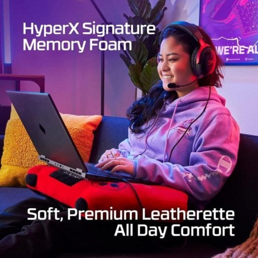 Auriculares HyperX Cloud III com fio USB-C/3,5 mm Gaming Cancelamento de Ruído Preto/Vermelho