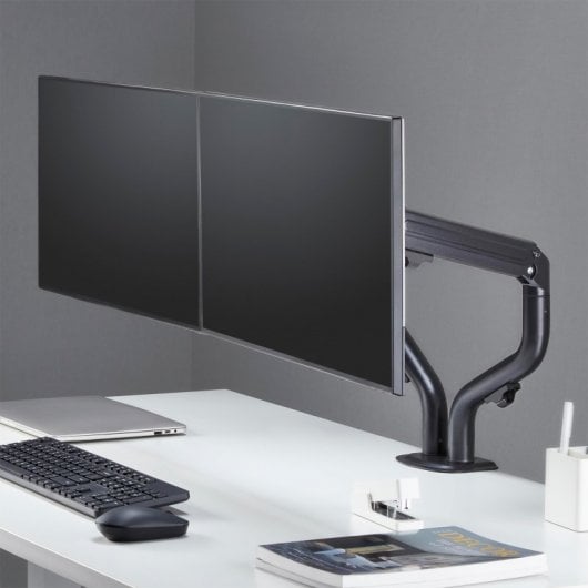 Aisens DT32TSR-141 Soporte Contrapeso Eco 2 Brazos para Monitores/TV 17”-32” VESA 100x100 Máx. 8Kg