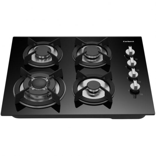 Corberó CPCGY2304N Placa de Gas 4 Zonas 60cm en Cristal Negro