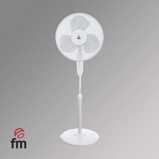 Ventoinha de Pé FM Calefacción VP-40 45W 40cm 3 Velocidades Cabeça Oscilante Altura Regulável