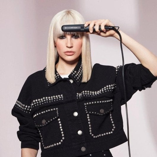 Fer à lisser Bellissima B-Mini 200°C Compact Céramique Auto-off Noir Rose