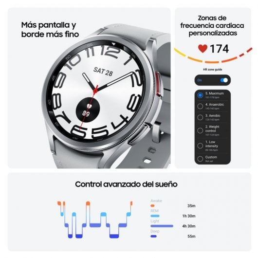 Samsung Galaxy Watch6 Classic Bluetooth 47 mm Argento