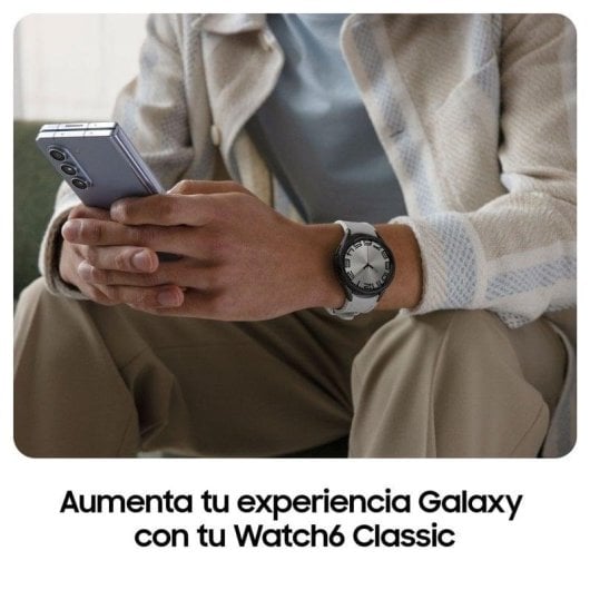 Samsung Galaxy Watch6 Classic LTE 47mm 4G NFC GPS AMOLED Noir Étanche IP68 SpO2 ECG