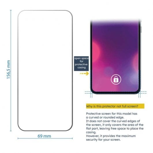 OcioDual Premium Displayschutzfolie aus gehärtetem Glas für Xiaomi Redmi Note 12 Pro Plus / Redmi Redmi Note 12 Pro Plus / Redmi Note 12 Pro