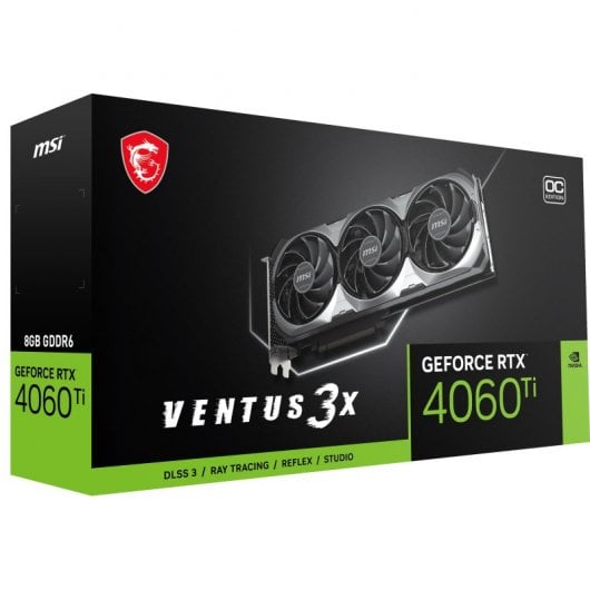 MSI GeForce RTX 4060 Ti VENTUS 3X 8G OC NVIDIA 8 GB GDDR6