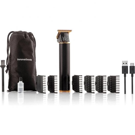 InnovaGoods Triher Aparador de Cabelo Profissional Recarregável com Acessórios