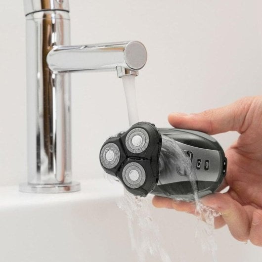 Máquina de Barbear Facial InnovaGoods Shavestyler Recarregável Seco e Molhado 45min 3 Pentes