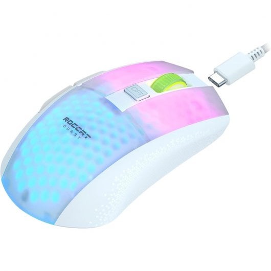 Mouse da gioco wireless Roccat Burst Pro Air RGB 19000 DPI bianco