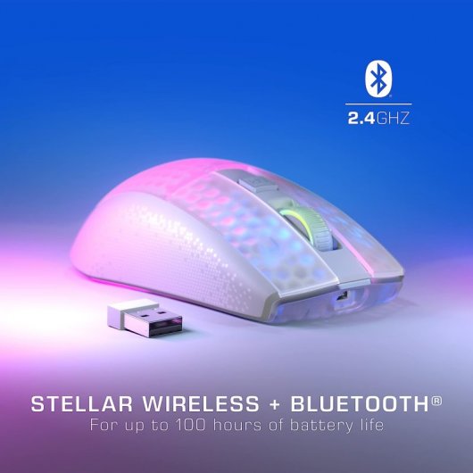 Roccat Burst Pro Air Ratón Gaming Inalámbrico RGB 19000DPI Blanco