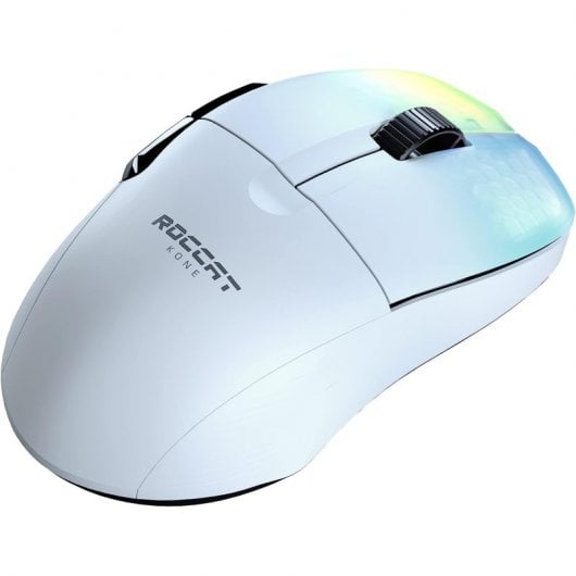 Roccat Kone Pro Air Ratón Óptico Gaming Inalámbrico 19000DPI AIMO RGB Blanco