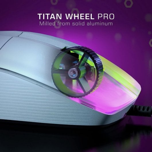 Roccat Kone Pro Optische Gaming-Maus USB 2.0 AIMO RGB 19000DPI Weiß