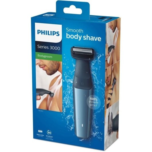 Bodygroomer Philips Bodygroom Series 3000 BG3015/15 Kabellos 50min Nass und Trocken 3 Aufsätze