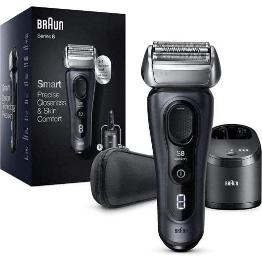 Braun Series 8 8463cc Wet & Dry Máquina de Afeitar de Láminas Seco/Mojado Gris Fiordo