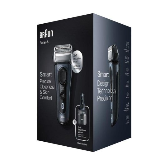 Braun Series 8 8463cc Wet & Dry Máquina de Afeitar de Láminas Seco/Mojado Gris Fiordo