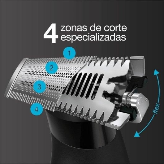 Elektrorasierer Braun Series X XT5200 Kabellos 45min Nass- und Trockenrasur 6 Aufsteckkämme