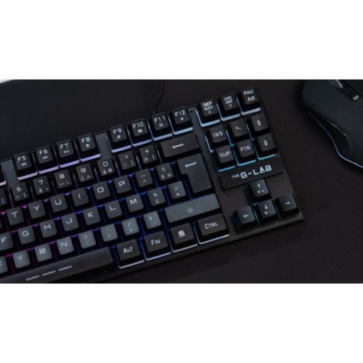 The G-Lab Keyz Caesium TKL tastiera USB AZERTY Francese Nero
