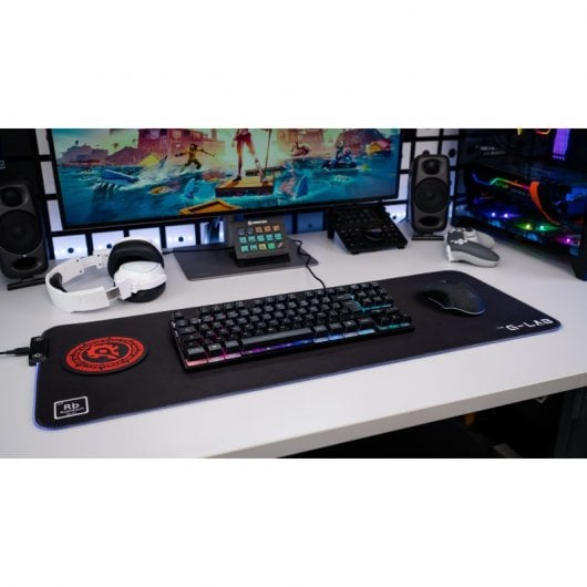 The G-Lab Keyz Caesium TKL tastiera USB AZERTY Francese Nero