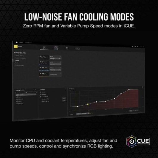 Flüssigkeitskühlung Corsair iCUE H100i RGB ELITE 240mm 2 Lüfter RGB