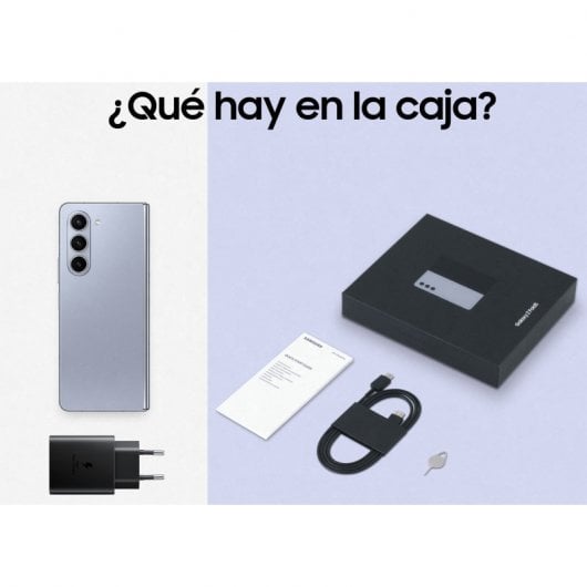 Samsung Galaxy Z Fold5 12/512GB Azul Glaciar + Cargador de Pared 25W