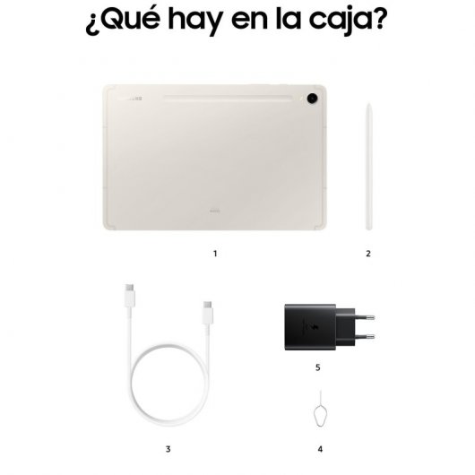 Samsung Galaxy Tab S9 WiFi 8/128GB Beige + Cargador 25W