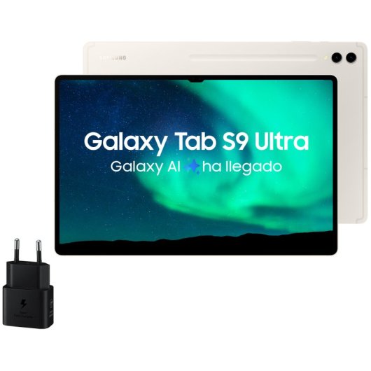 Samsung Galaxy Tab S9 Ultra WiFi 12/512GB Beige + Cargador 25W Reacondicionado