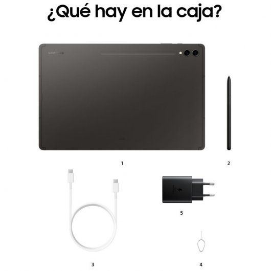 Samsung Galaxy Tab S9 Ultra 5G 12/512GB Gris + Cargador 25W