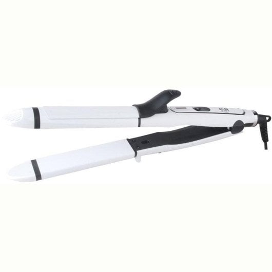 Plancha de pelo Adler AD 2104 2 en 1 cerámica cable 360º blanca