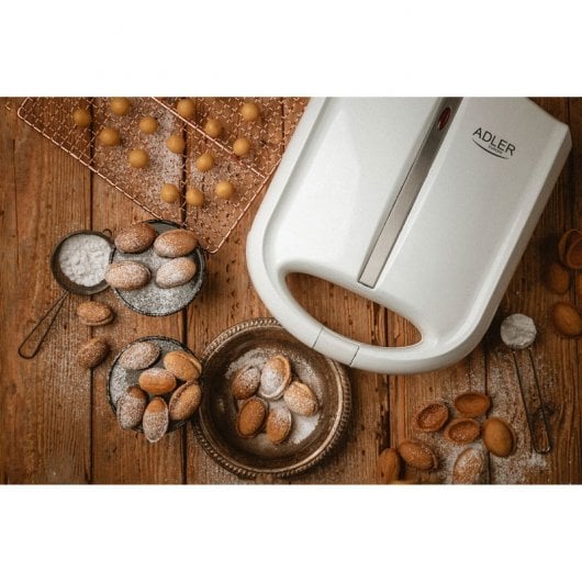 Adler AD 3039 Hornillo Eléctrico para 24 Galletas Forma Nuez